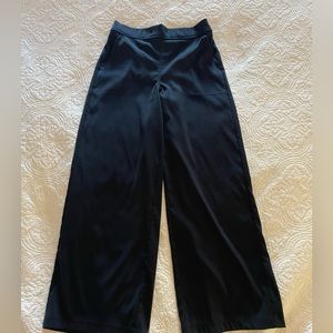 Navy wide leg pants